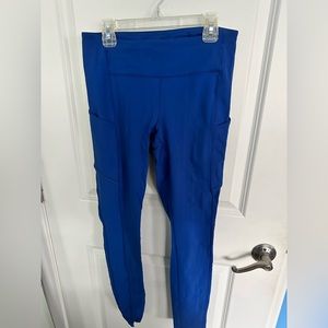 Lululemon fast and free high rise 25’’ leggings. Royal blue. Size 6